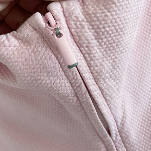 Eileen Fisher Jacket Pastel Darling Seersucker Baby pink Sustainale Pockets Sz M - Picture 11 of 11